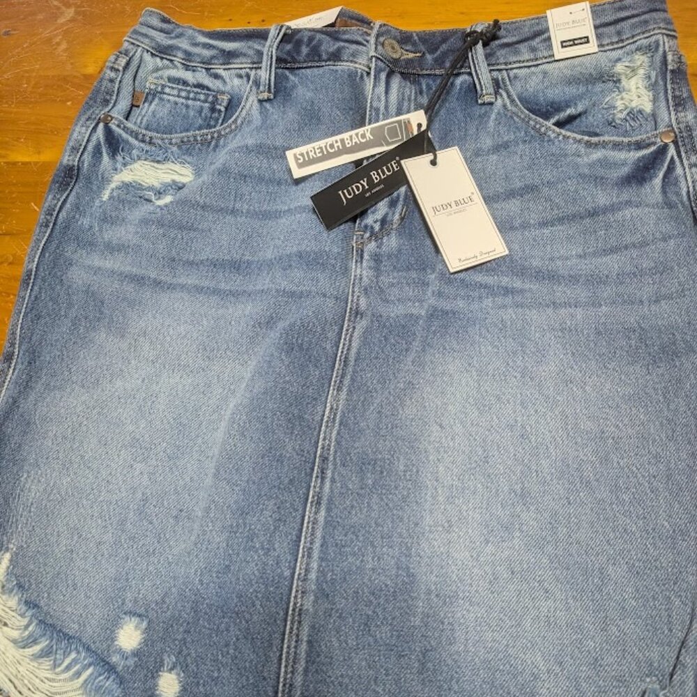 JUDY BLUE JEAN SKIRT